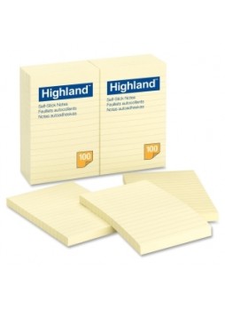 Highland 6609-YW Note, 4" x 6", Yellow, Pack of 12